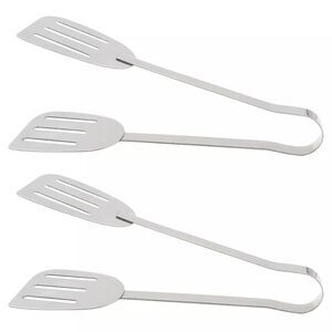 Gold Coast Aluminum Spatula Tongs, 2 Pack